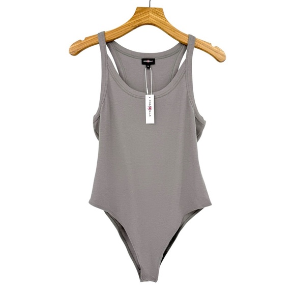 Cosabella Michi Tank Teddy Bodysuit Lounge in Gray Size XL - Picture 2 of 12